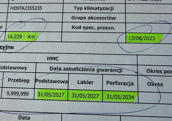 Hyundai Tucson cena 159900 przebieg: 24500, rok produkcji 2022 z Tyszowce małe 781